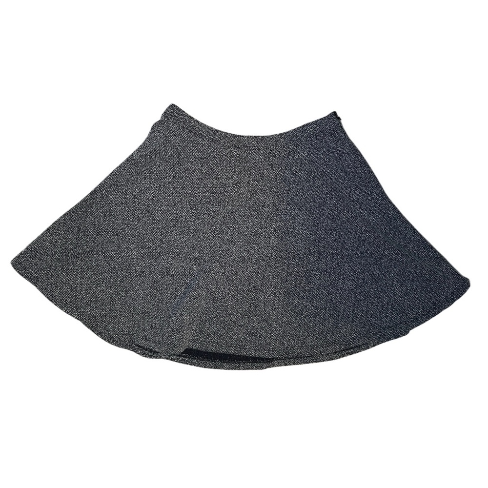 Abercrombie & Fitch Grey Tweed Mini Skater Skirt XS